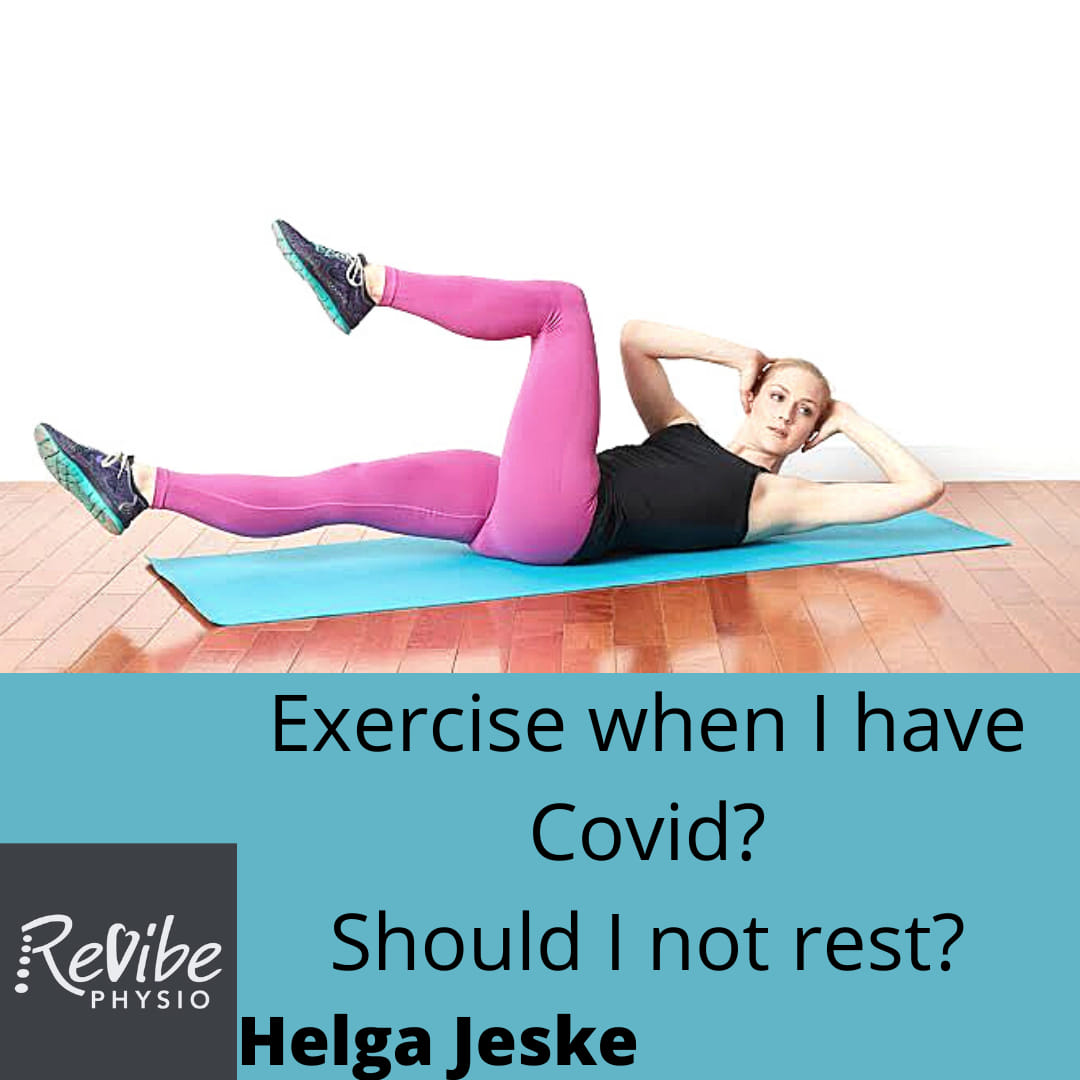 ReVibe Physio - So an initial rest period will be...