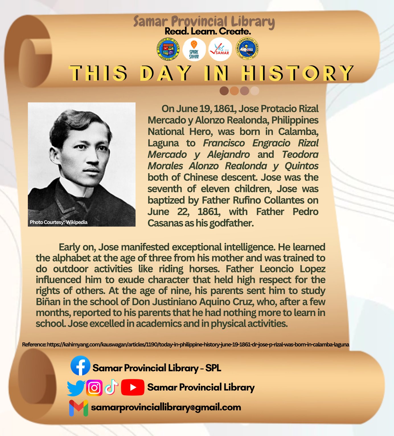 Today in Philippine... - Samar Provincial Library - SPL