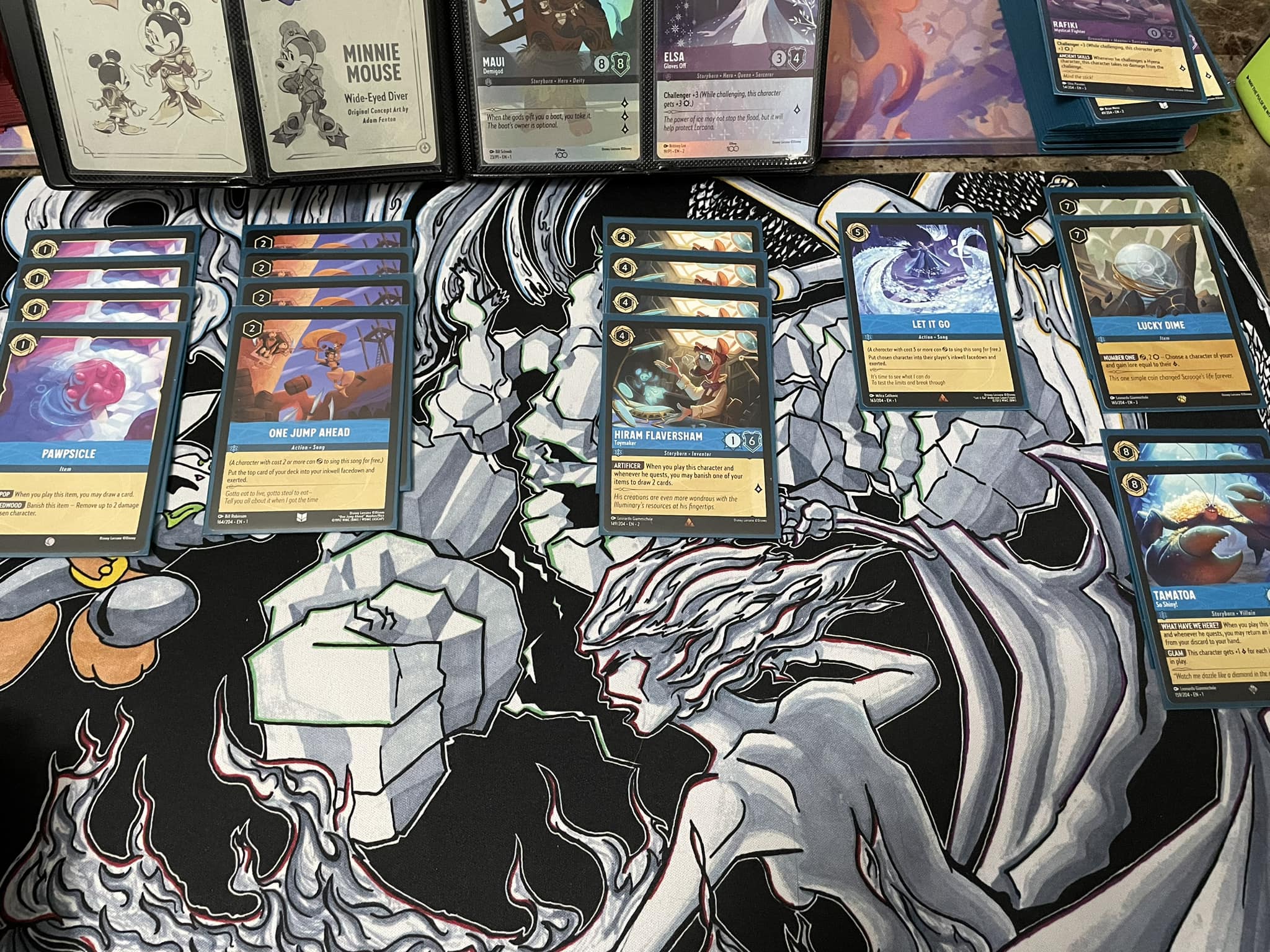 lorcana sapphire cards Ravensburger Disney TCG: The First Chapter - & Steel Single-Player Starter Deck | Engaging Gameplay | Over 200 Original Disney Artworks card deck including 2 foil cards Includes 11 damage tokens Sapphire Steel Ramp Deck :