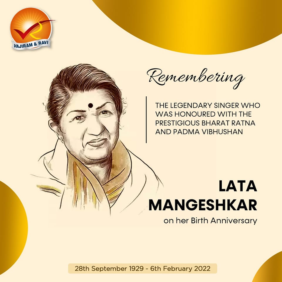 Vajiram & Ravi - Lata Mangeshkar, also known as the...