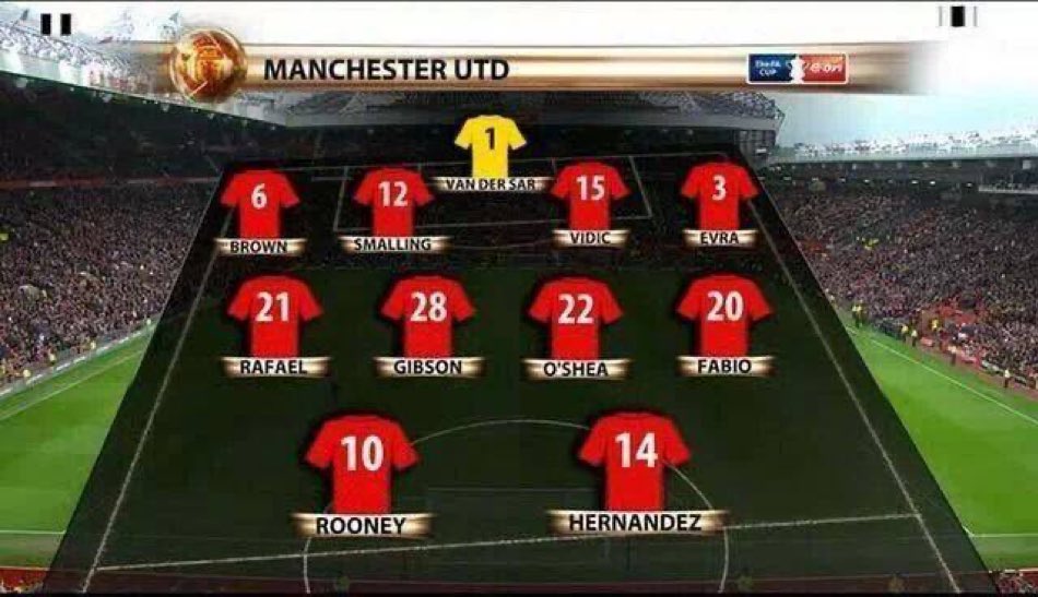Sir Alex Ferguson was an absolute piss-take. He started this XI