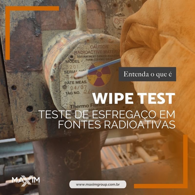 MAXIM CURSOS - O Wipe Test é conhecido como teste de fuga...