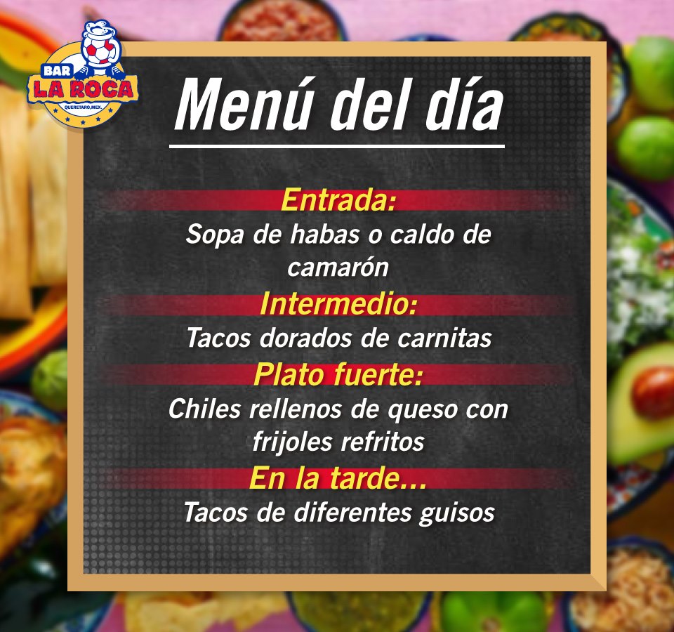 Bar La Roca - ¡La mejor botana solo en Bar La Roca! Hoy... | Facebook