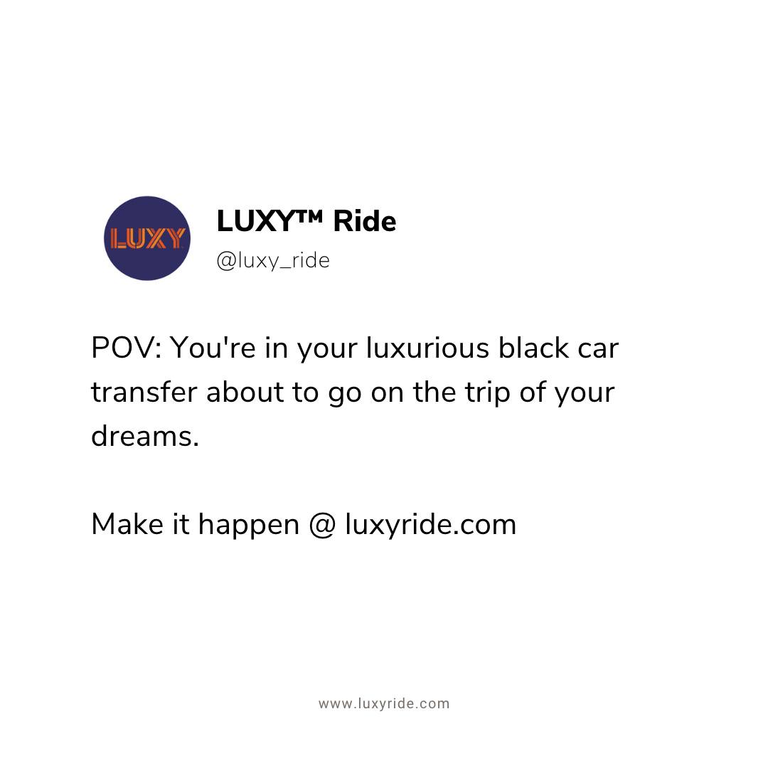 LUXY Ride - Experience ultimate luxury travel with LUXY™....