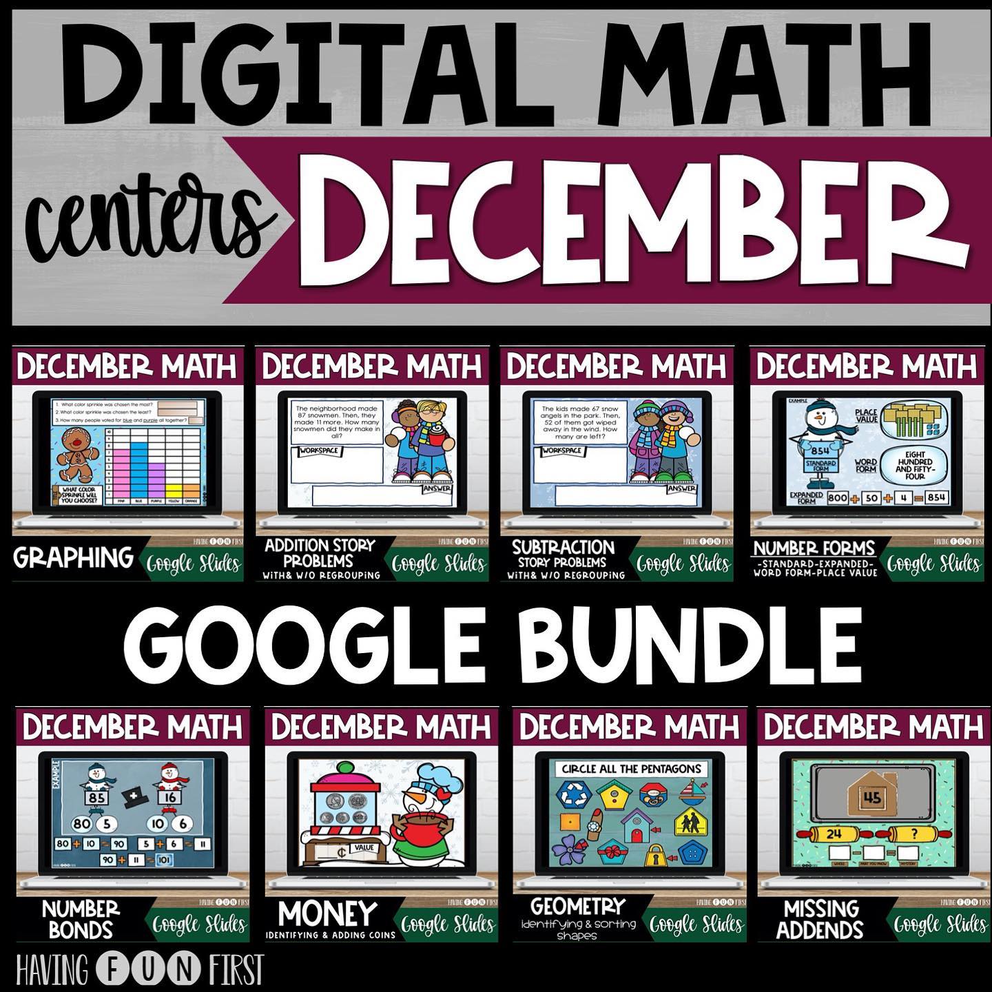 This Digital Math Games Resource Bundle... - Having Fun First