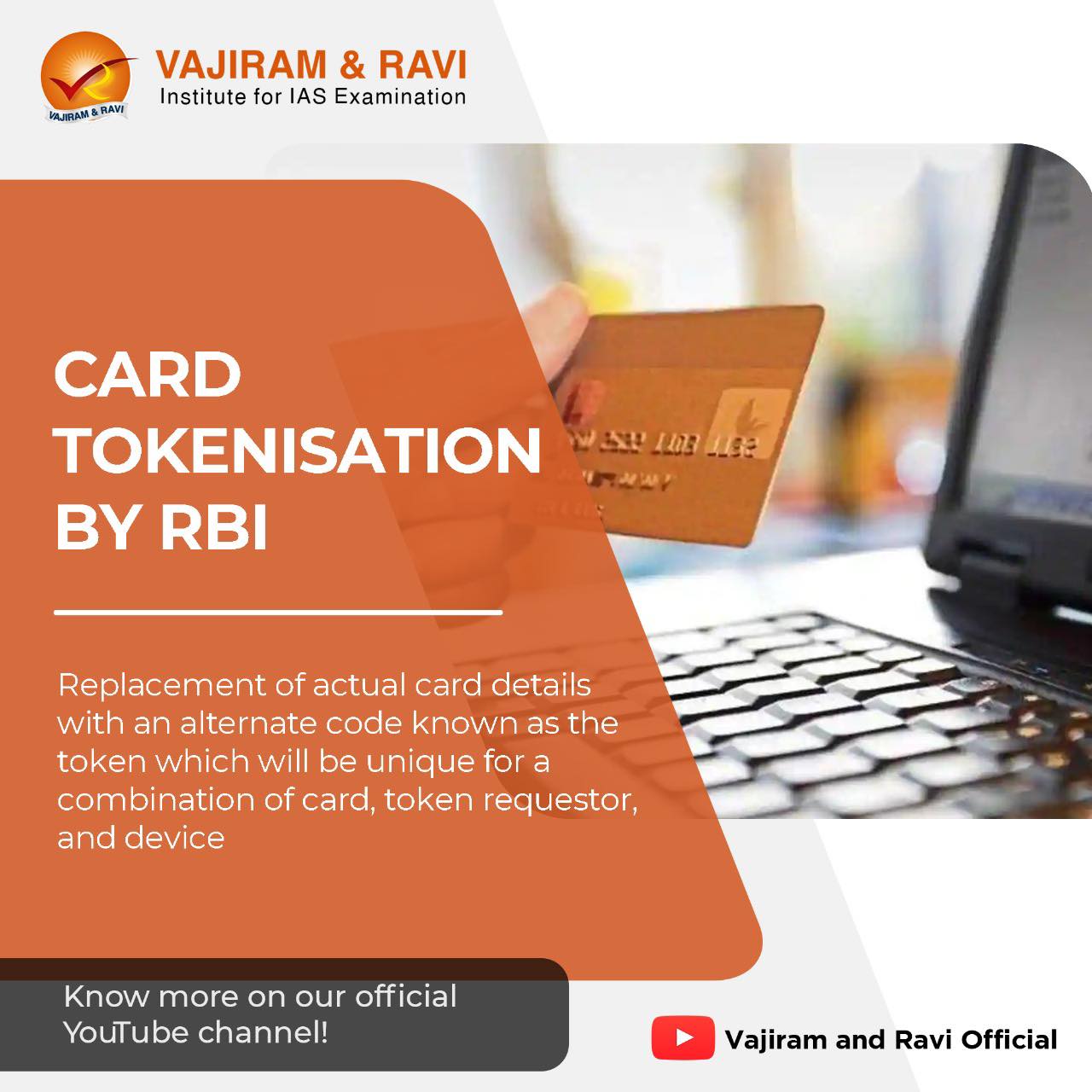 Vajiram - The RBI is putting in place card tokenisation regulations ...