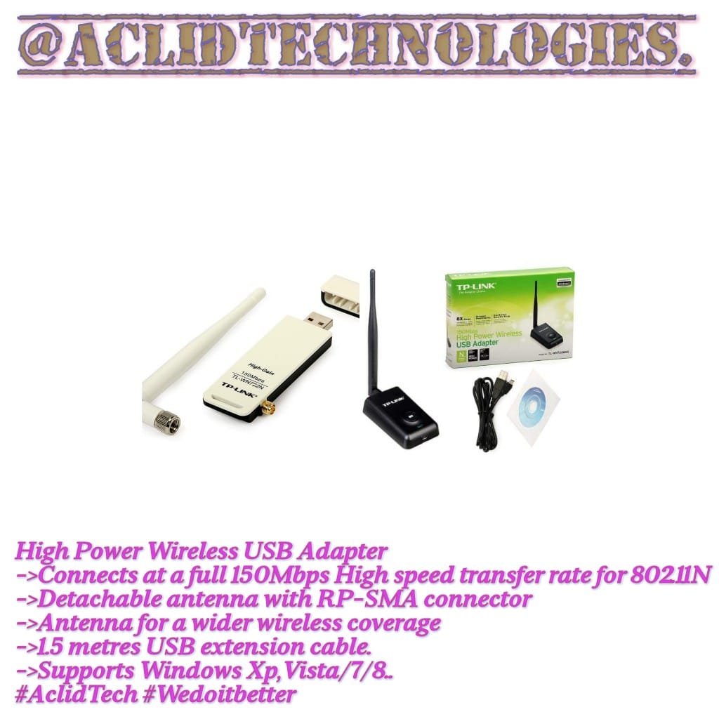High Power Wireless USB Adapter... - Aclid Technologies