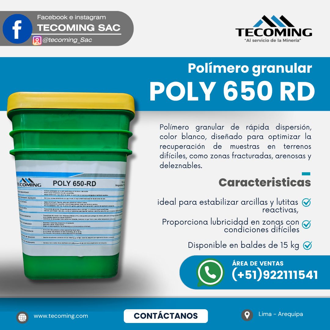 GEOLOGICA, GEOTECNICA Y GEOMECANICAMENTE...HABLAMOS | POLY 650 RD ...