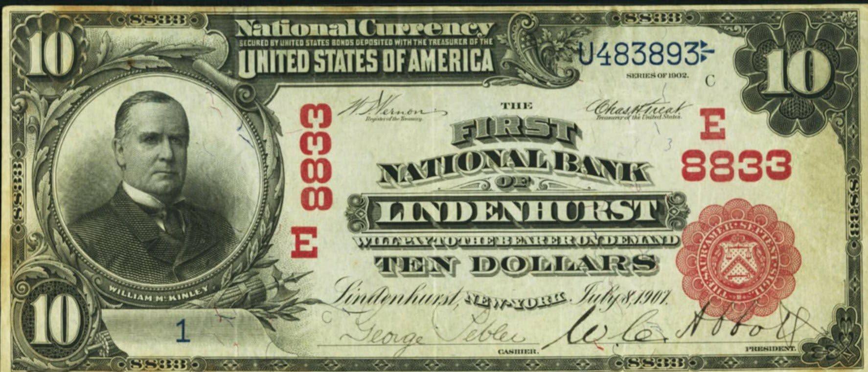Old Lindy currency from 1907