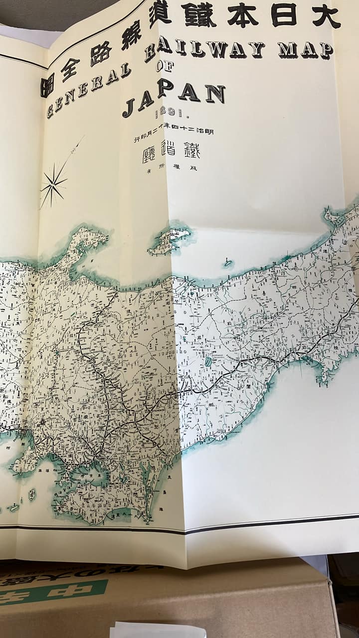 明治時代の鉄道路線図です。
