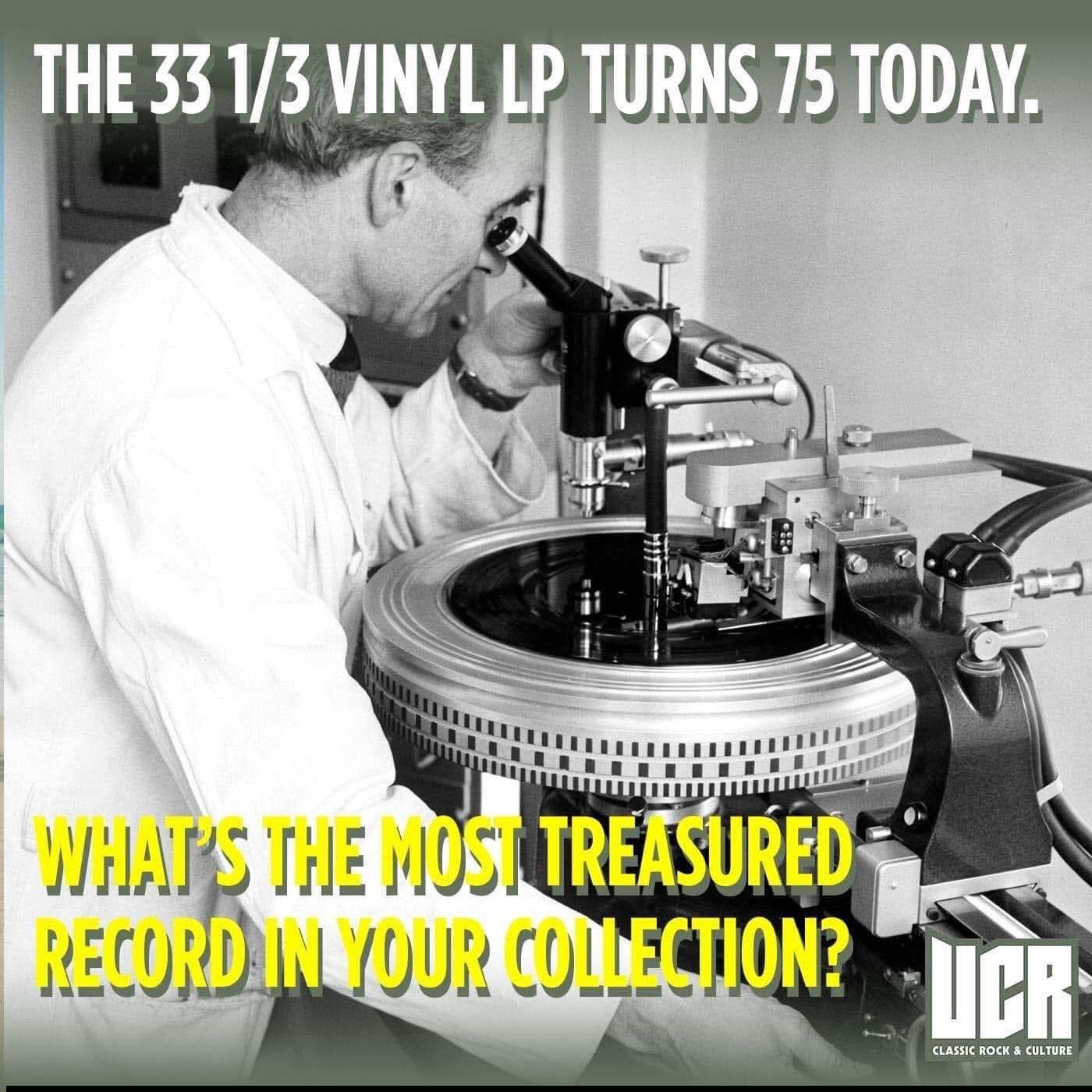 洋楽 33 1/3 THE 33 1/3 VINYL LP TURNS 75 TODAY. WHAT'S S THE MOST TREASURED