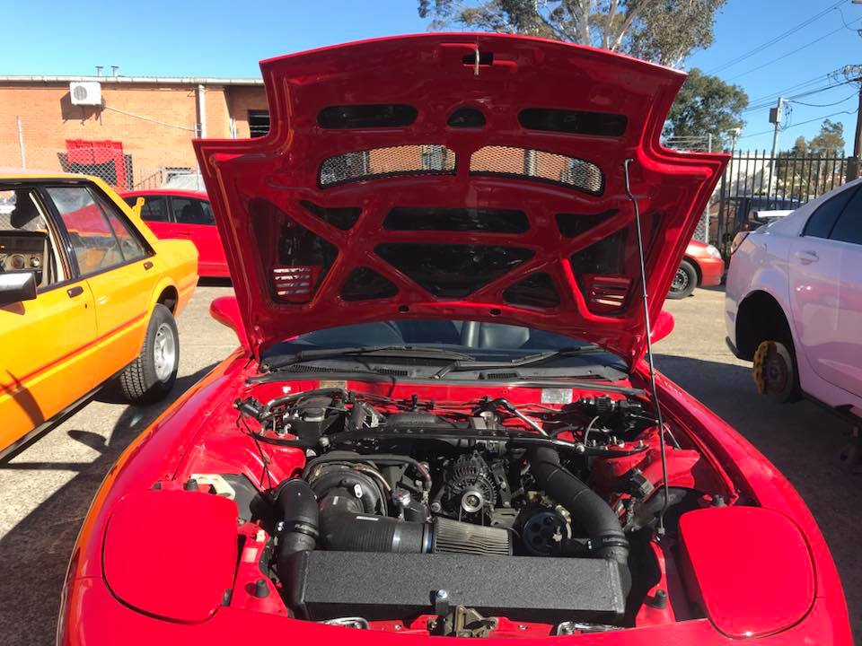 Mr Empire - Custom Rx7 bonnet painted and fitted by us and...