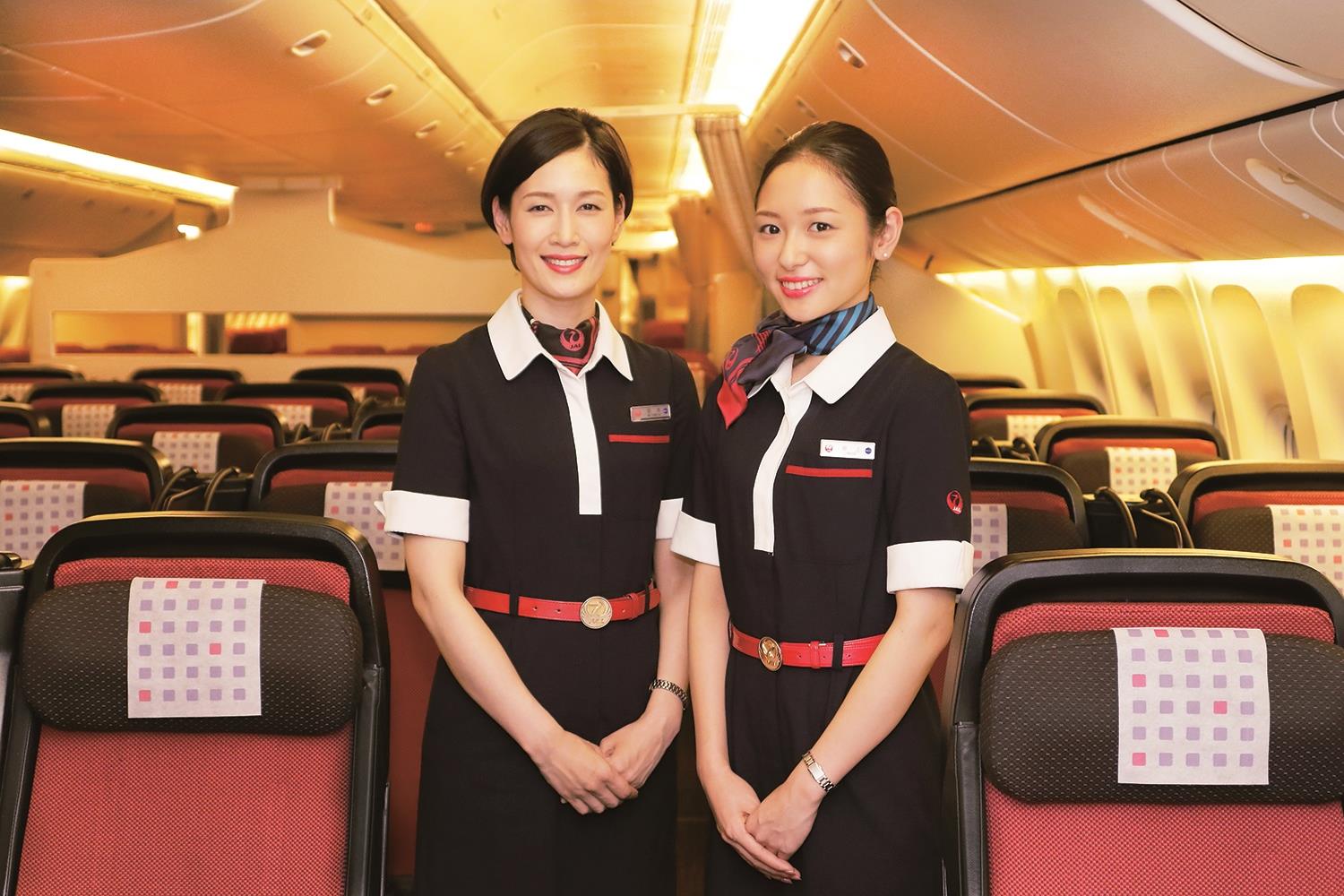 The 10th generation of Japan Airlines' (JAL) cabin attendant