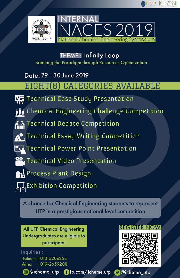 IChemE UTP - 💡 INTERNAL NACES 2019 brought to you by...