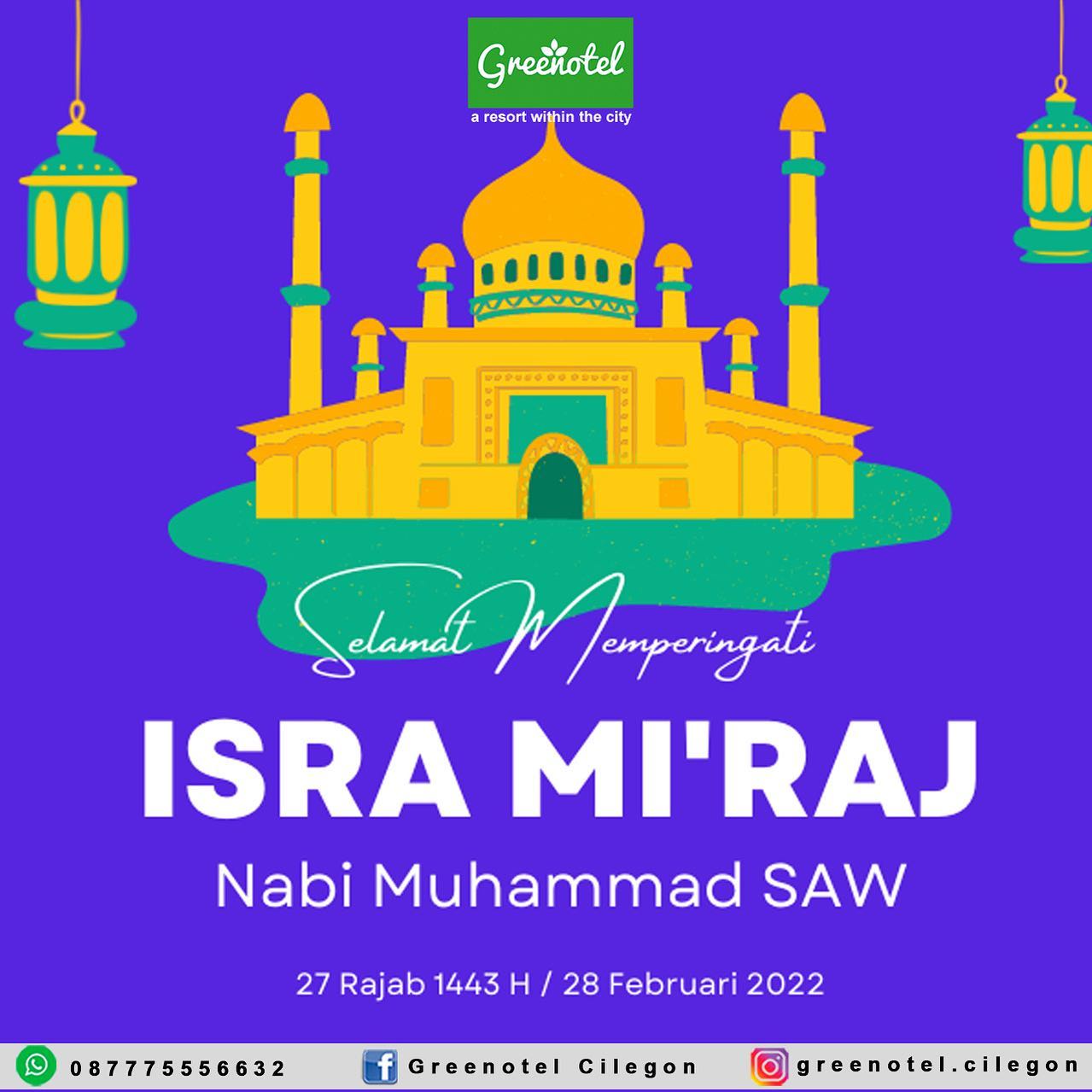 Greenotel - Selamat hari raya Isra Mi'raj bagi seluruh...