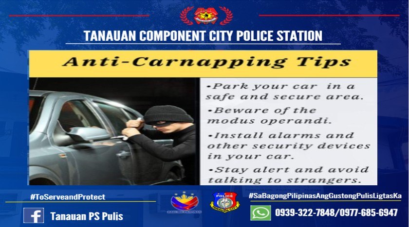 ANTI ROBBERY SAFETY TIPS... - Tanauan PS Pulis | Facebook