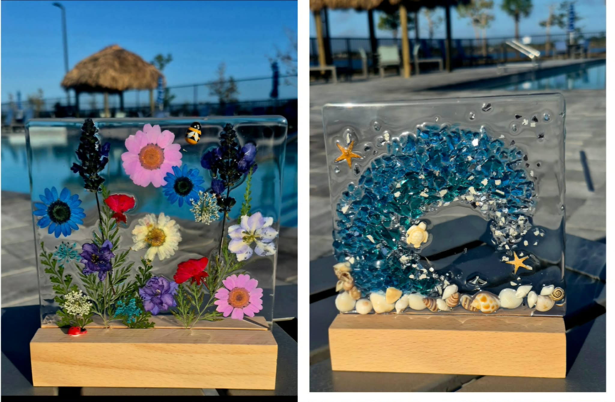 Tabletop Crushed Glass Class at Serpent Ridge Vineyard