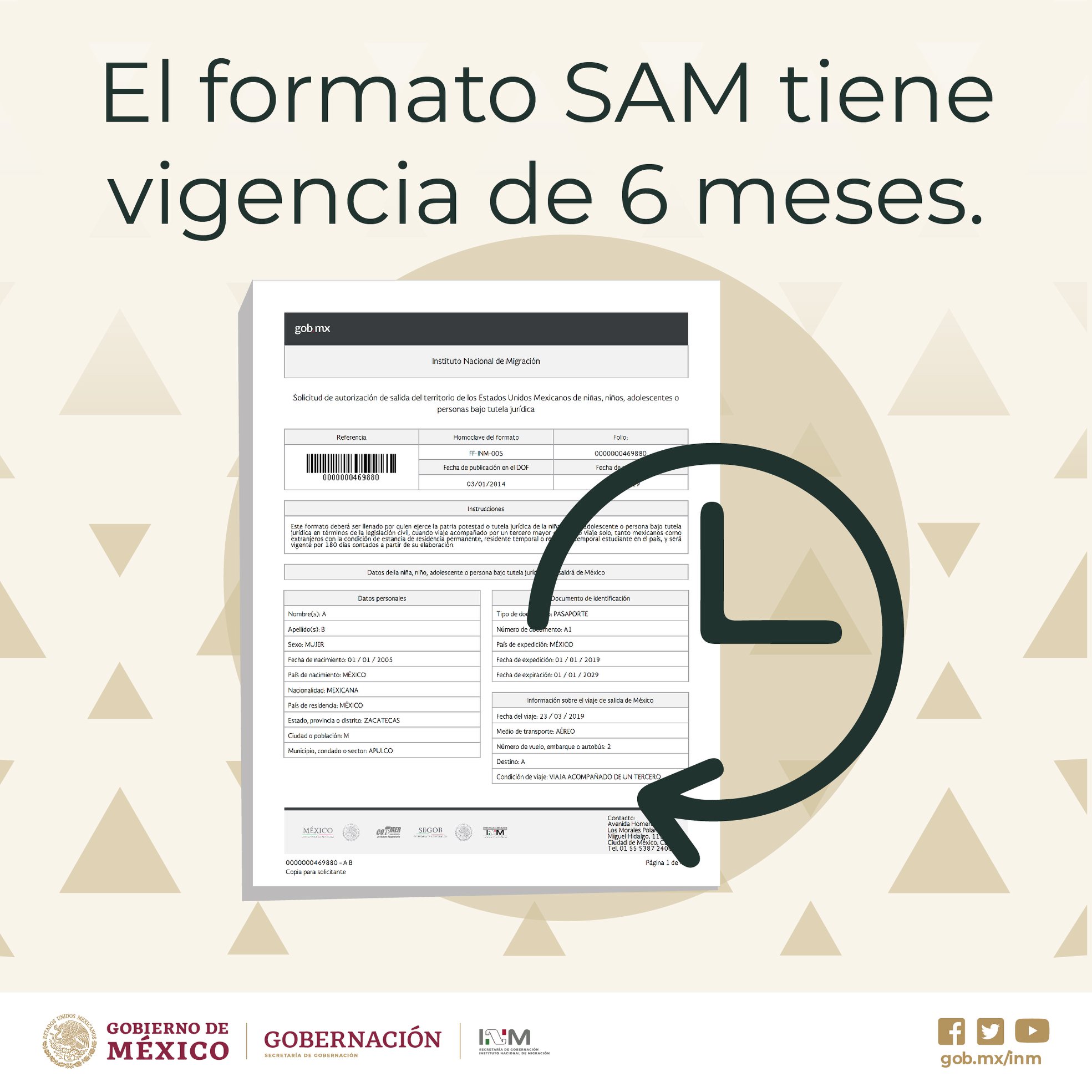 El #FormatoSAM tiene una... - Instituto Nacional de Migración | Facebook