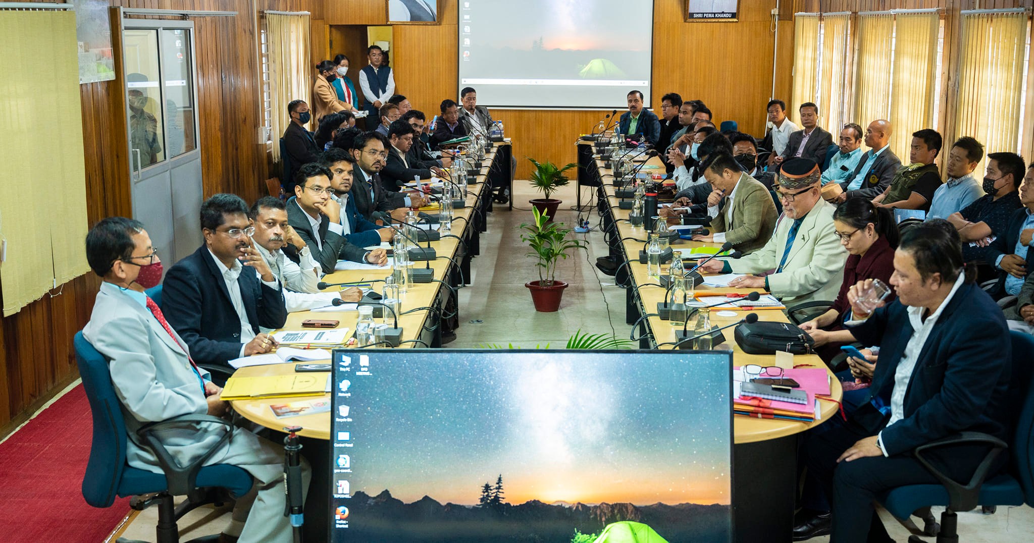 A review meeting of the Dept. of Environment & Forests chaired by Hon ...