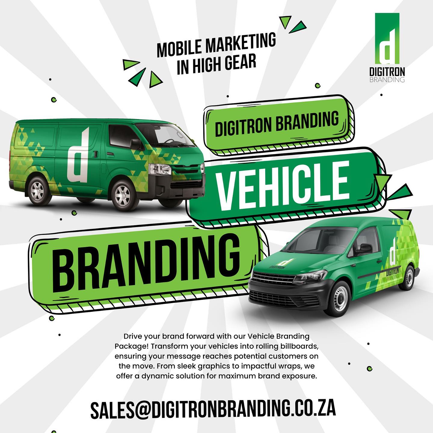 Elevate your brand presence on wheels!... - Digitron branding