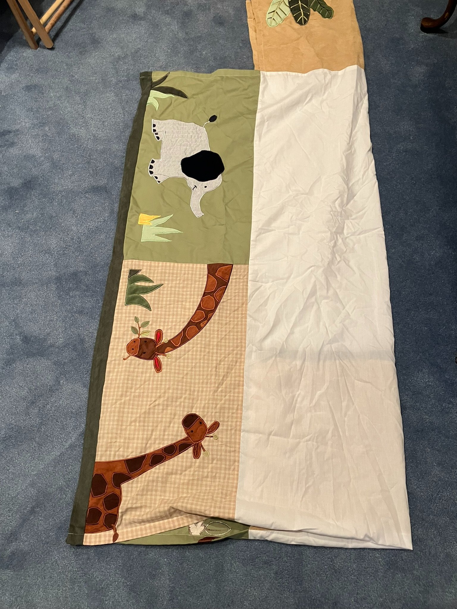 Like New Baby Crib Set Jungle Theme with Accessories - Kidsline.com