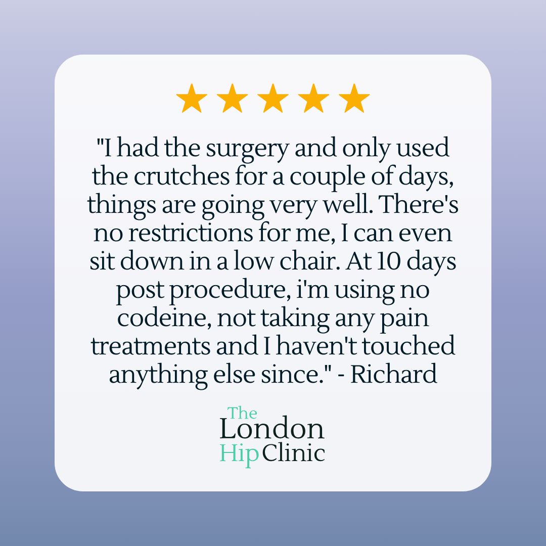 The London Hip Clinic - Richard has been putting off a hip replacement ...