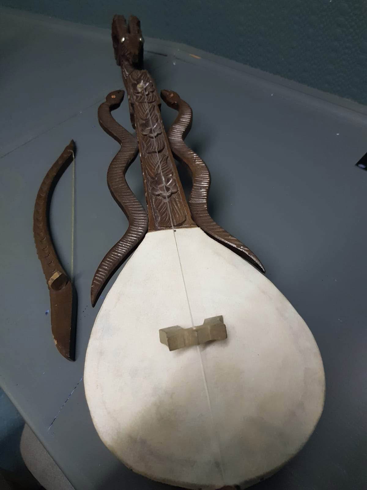 Vintage Gusle Serbian hand carved musical instrument. - Folk & World ...