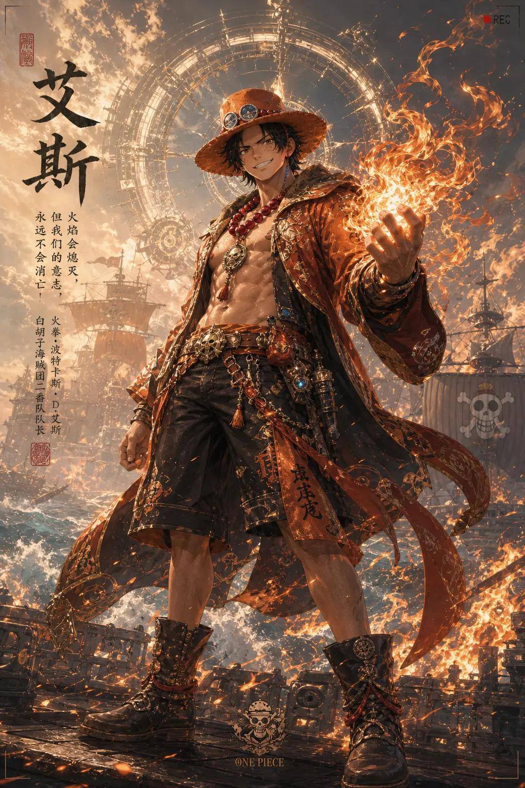 Kaizoku-ō ni ore wa naru! #OnePiece 隆 索 索 재 无 即无背 背 是 名