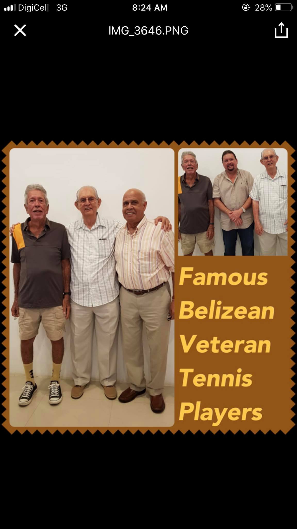 Belize - Veteran Belize Tennis Players, Sir John Longsworth, Owen ...