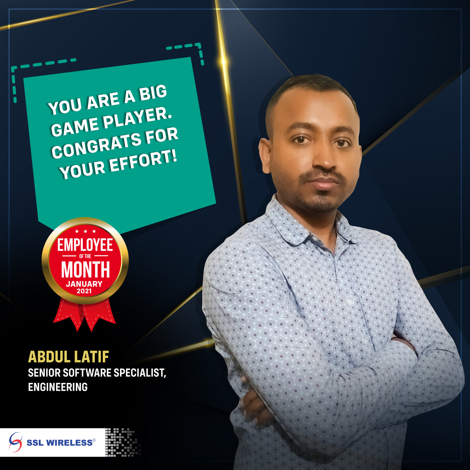 SSL Wireless - Congratulations Abdul Latif. You are the... | Facebook