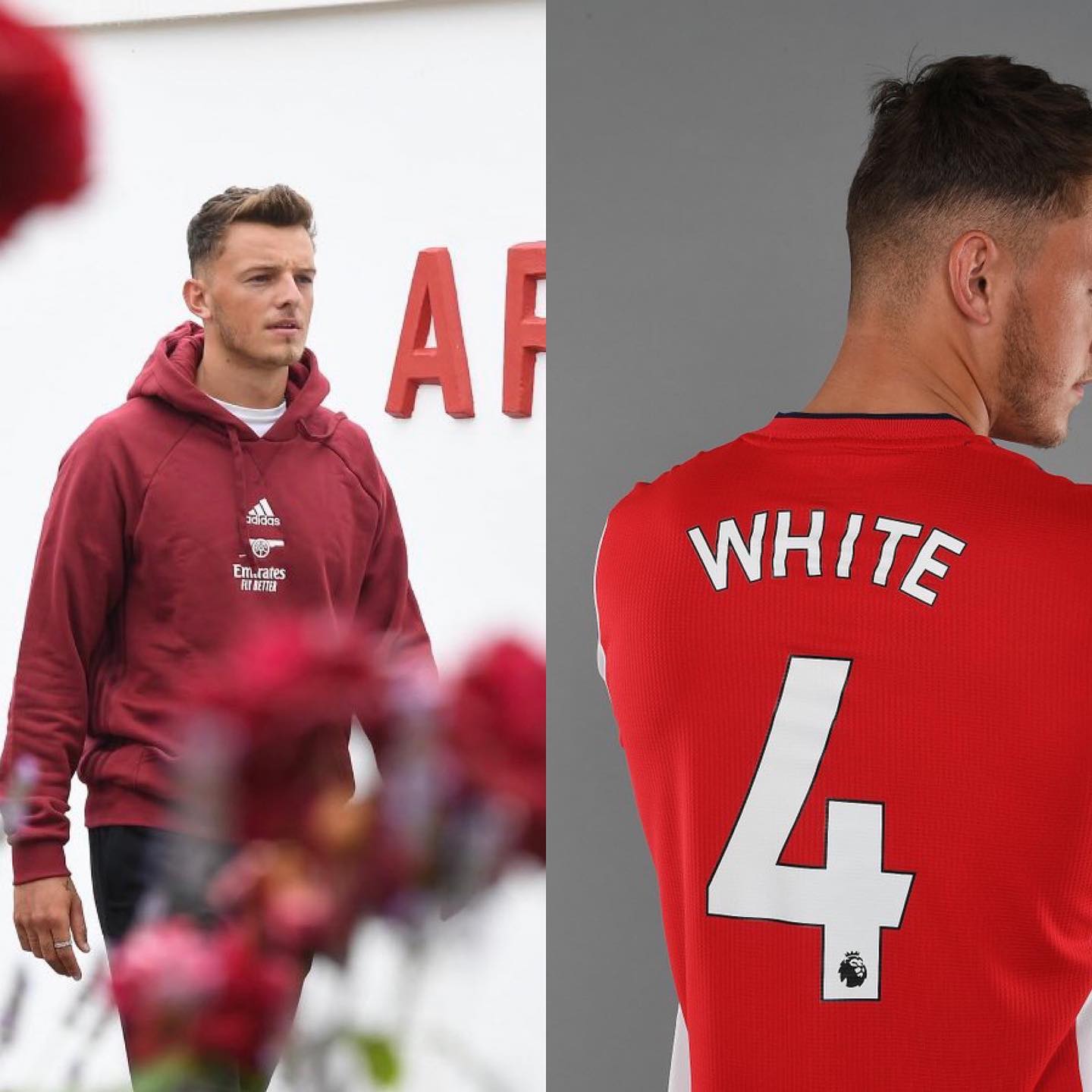 Ben White takes the famous Arsenal number 4 shirt, following in