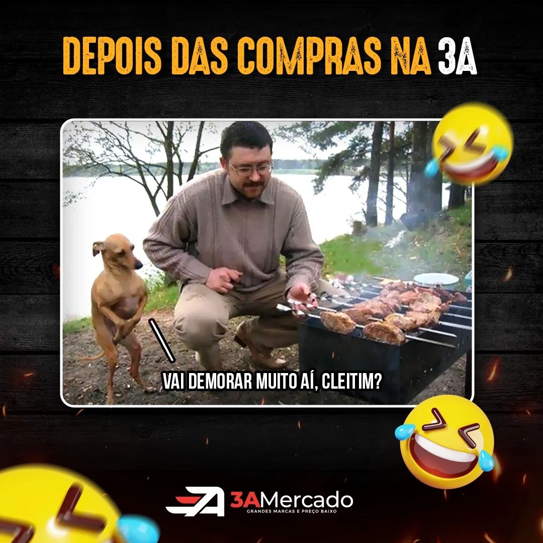 3A - Você conhece alguem apressado no churrasco?Kkkk #memesbrasil ...