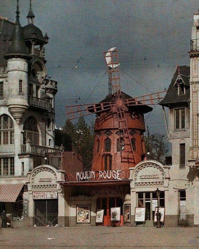 The original Moulin Rouge, Paris, 1914.