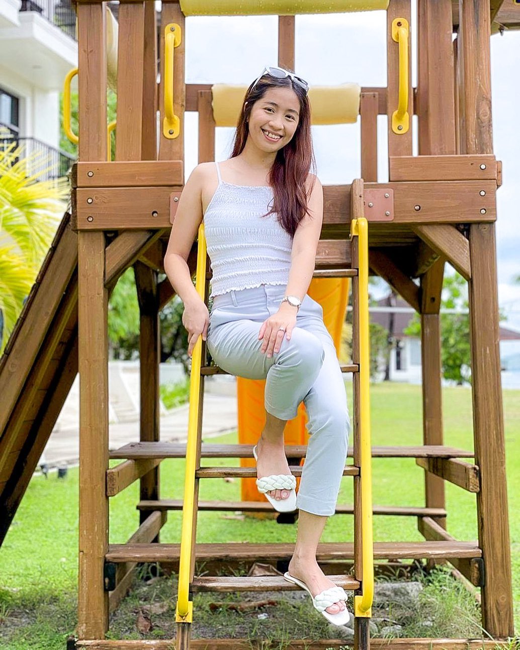 Bakyâ - @josephinerazonxx wearing Bituin in White Get yours now: shopee ...