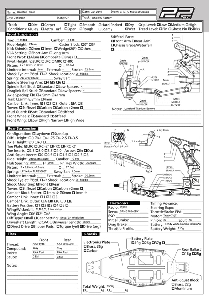 So lots of inquiries for 22 5.0 setup... - Team Losi Racing