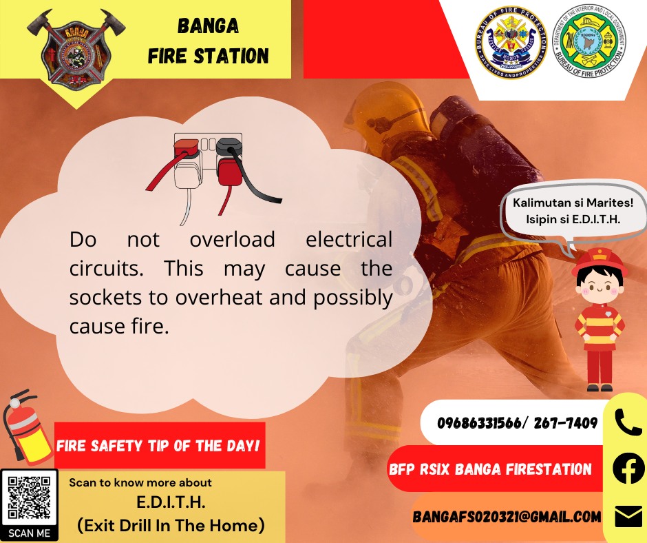 FIRE SAFETY TIPS OF THE DAY... - BFP R6 Banga Fire Station | Facebook