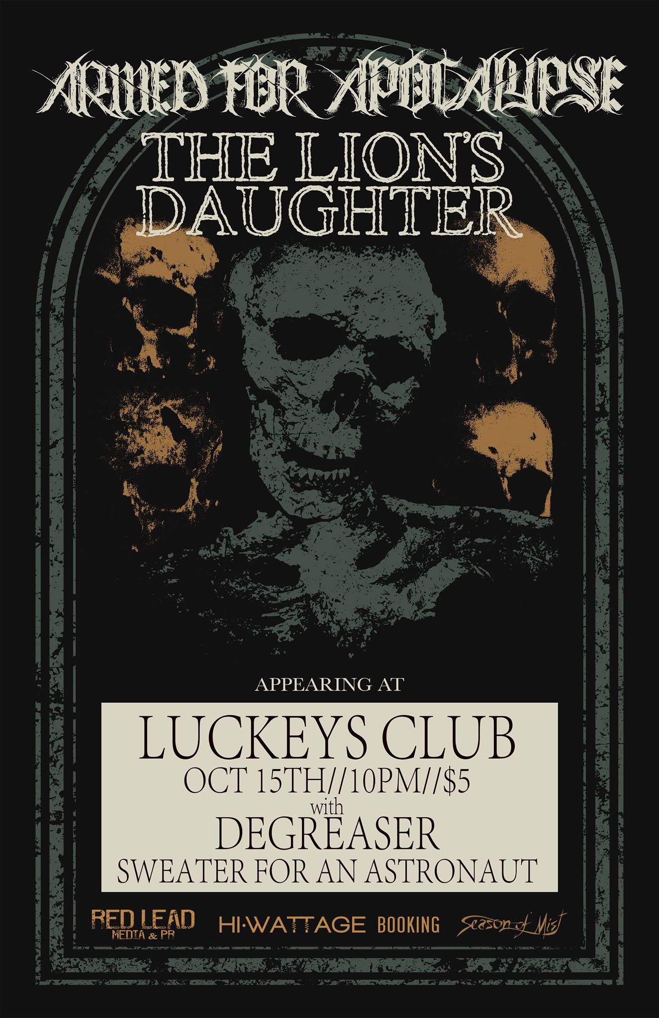 Armed for Apocalypse — Luckey's Club, 2018-10-15
