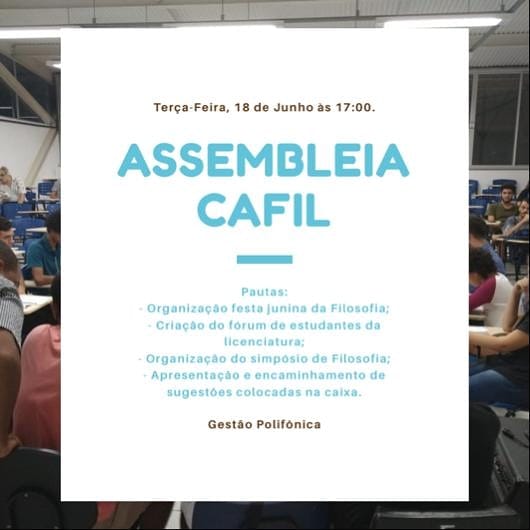CAFIL -... - CAFIL - Centro Acadêmico de Filosofia / UFES