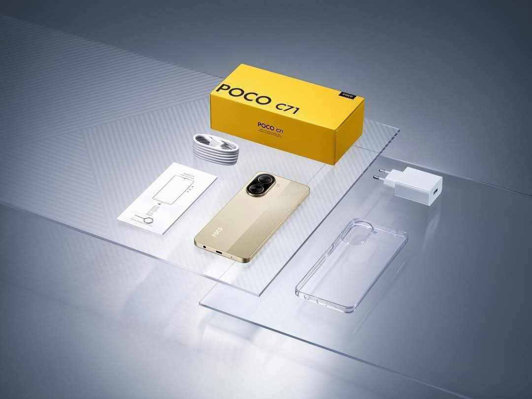 New launch Ng Poco 😍 XIAOMI POCO C71 3+3GB RAM / 64GB ROM (Gold