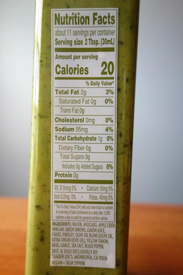 trader joe's green goddess salad dressing nutrition ranch review trader joe's salad dressing