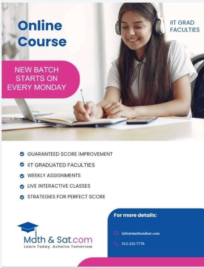Math & SAT Preparation Classes | The next SAT is in 2 weeks (3/14 ...