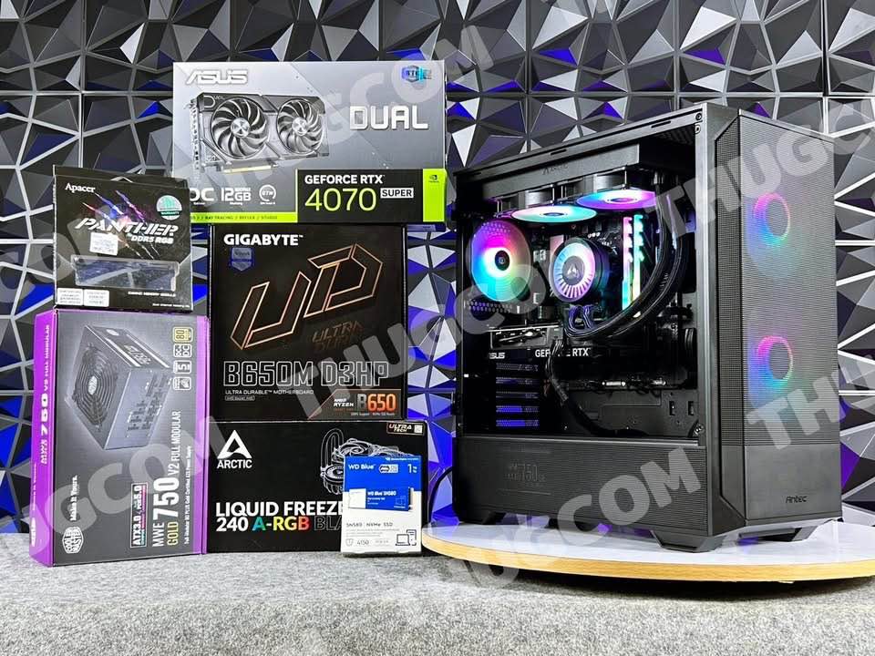 เซ็ทคอม เฟรมเรทพุ่งๆ ราคาประหยัด R7 7800X3D + RTX 4070 Super - Computer ...