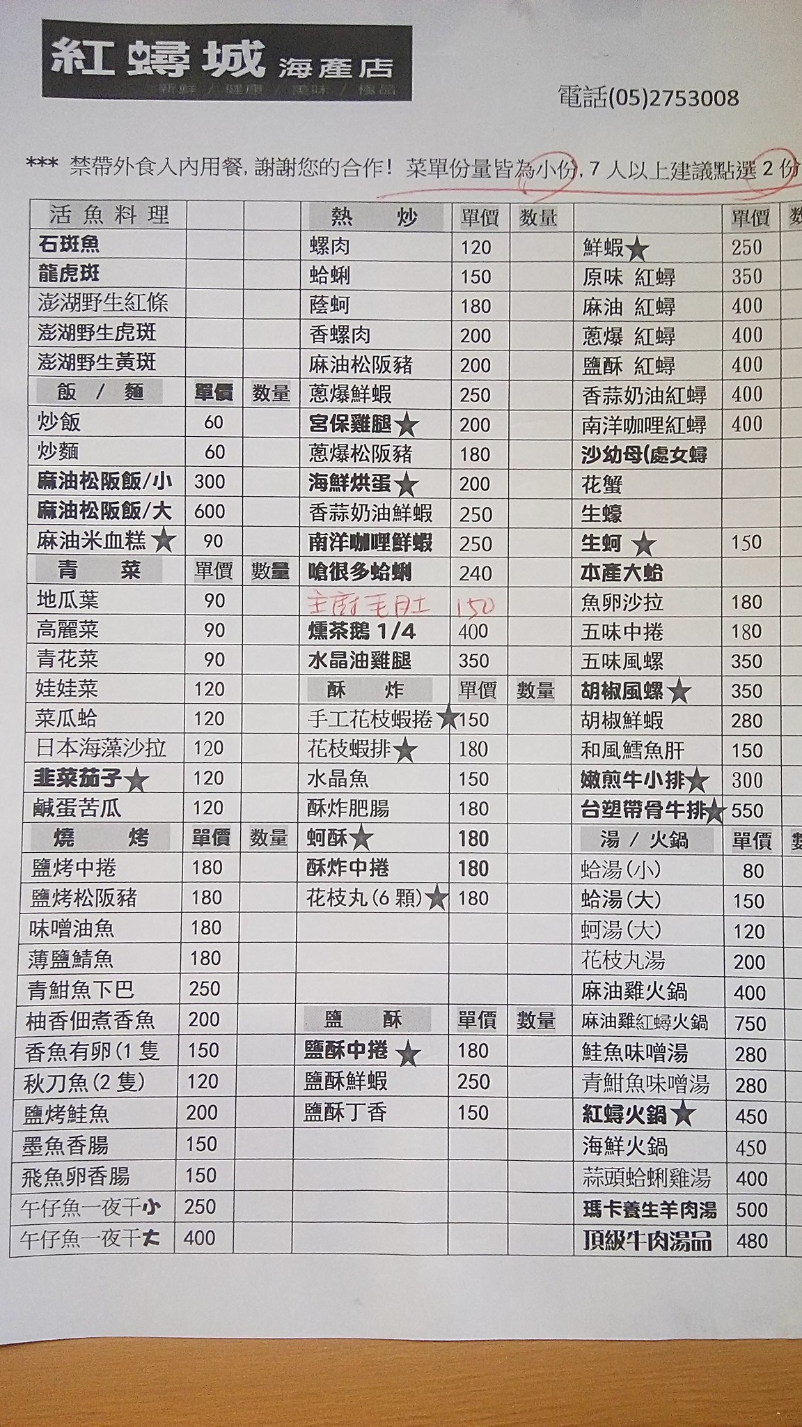 哇 哇 哇 每日特選活蝦 紅蟳城海產店嘉義市嘉南街143號05 2753008 Facebook