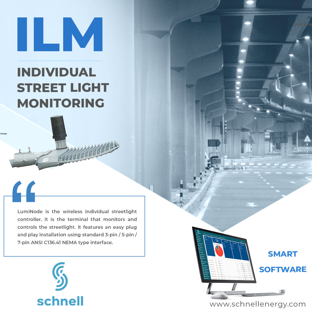 Schnell - LumiNode is the wireless individual streetlight...