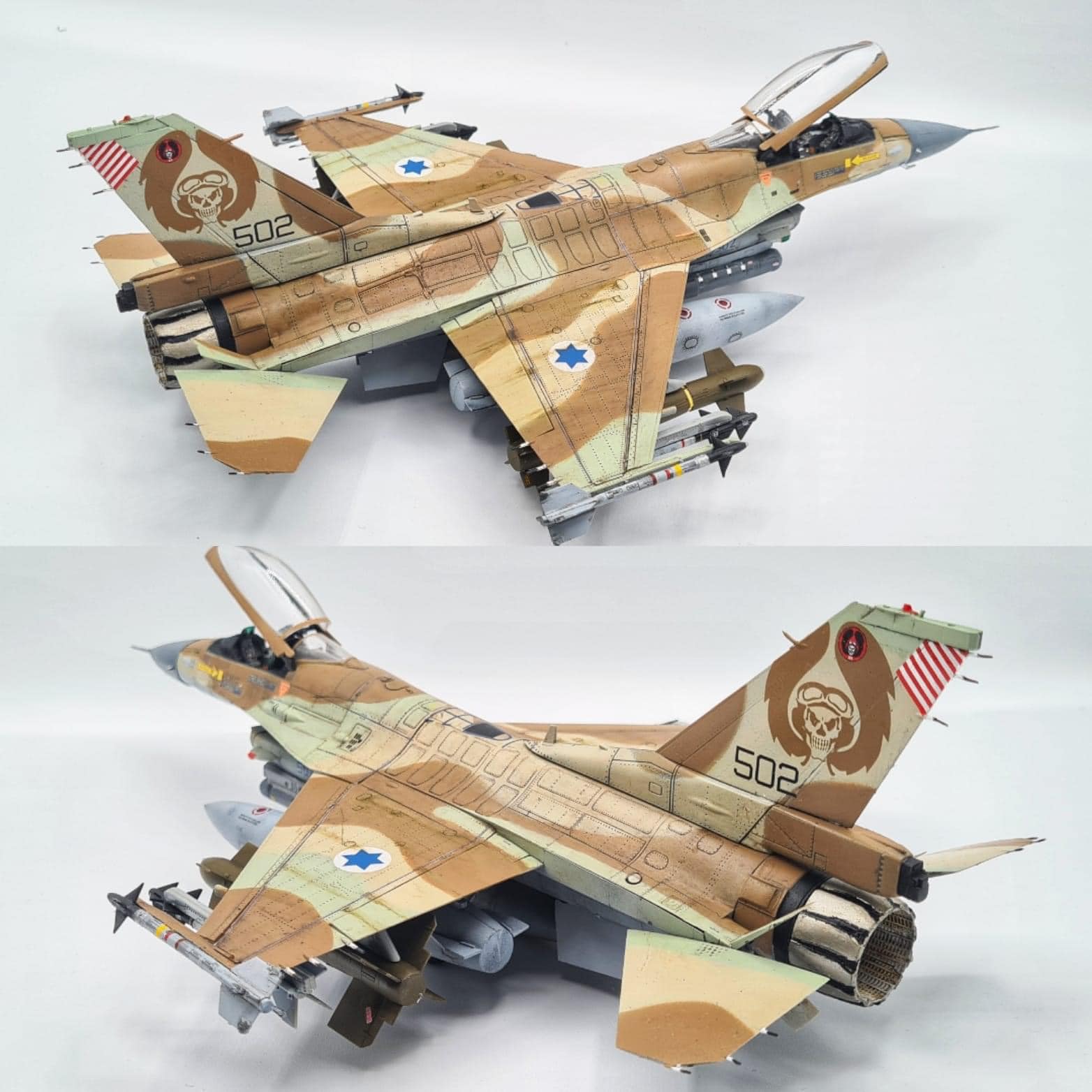 Francesco Giocoli amazing F-16C Barak Kinetic Model in 1/48 scale.