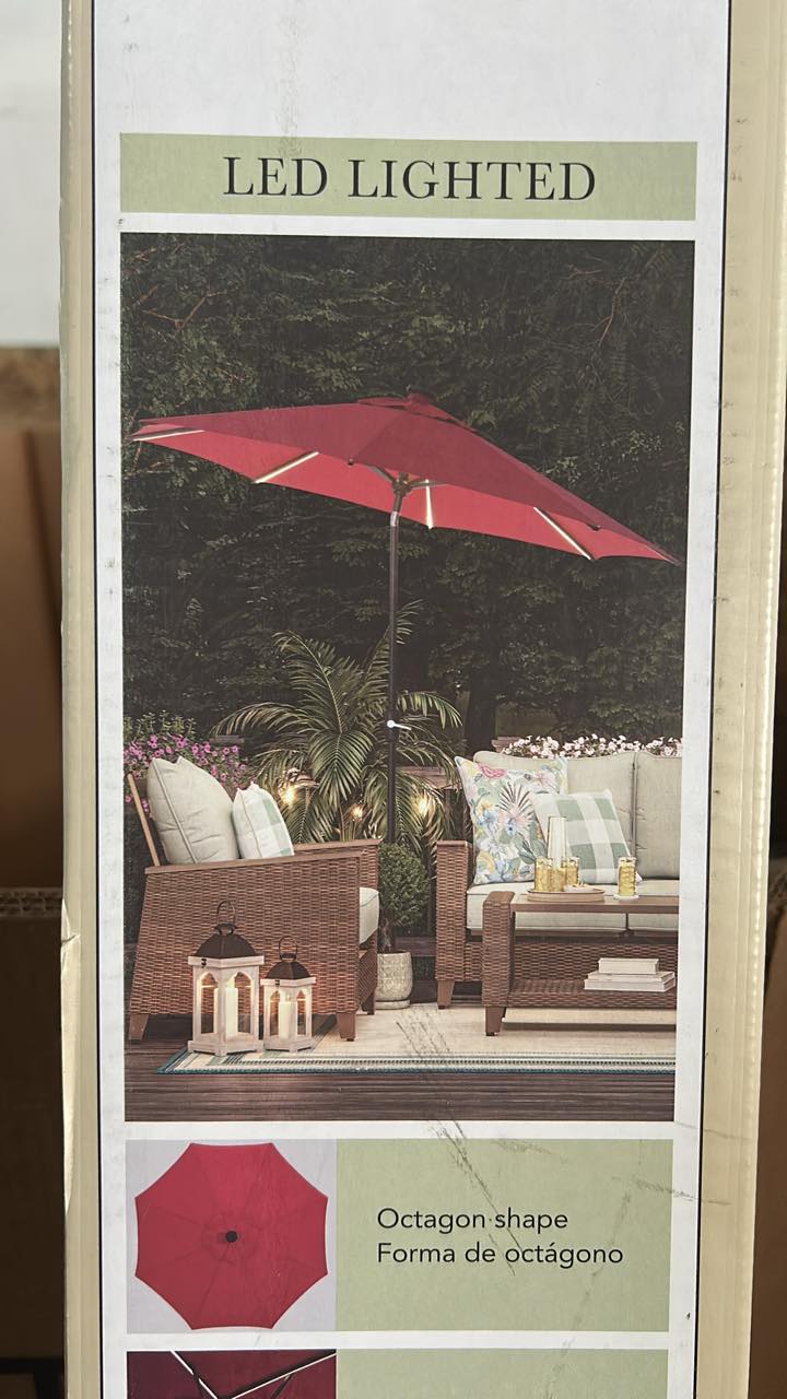 allen roth 9 ft patio umbrellas Replacement Canopy for URM819003J Umbrella offering ample shade for outdoor gatherings and activities Allen + Roth Patio Umbrellas
