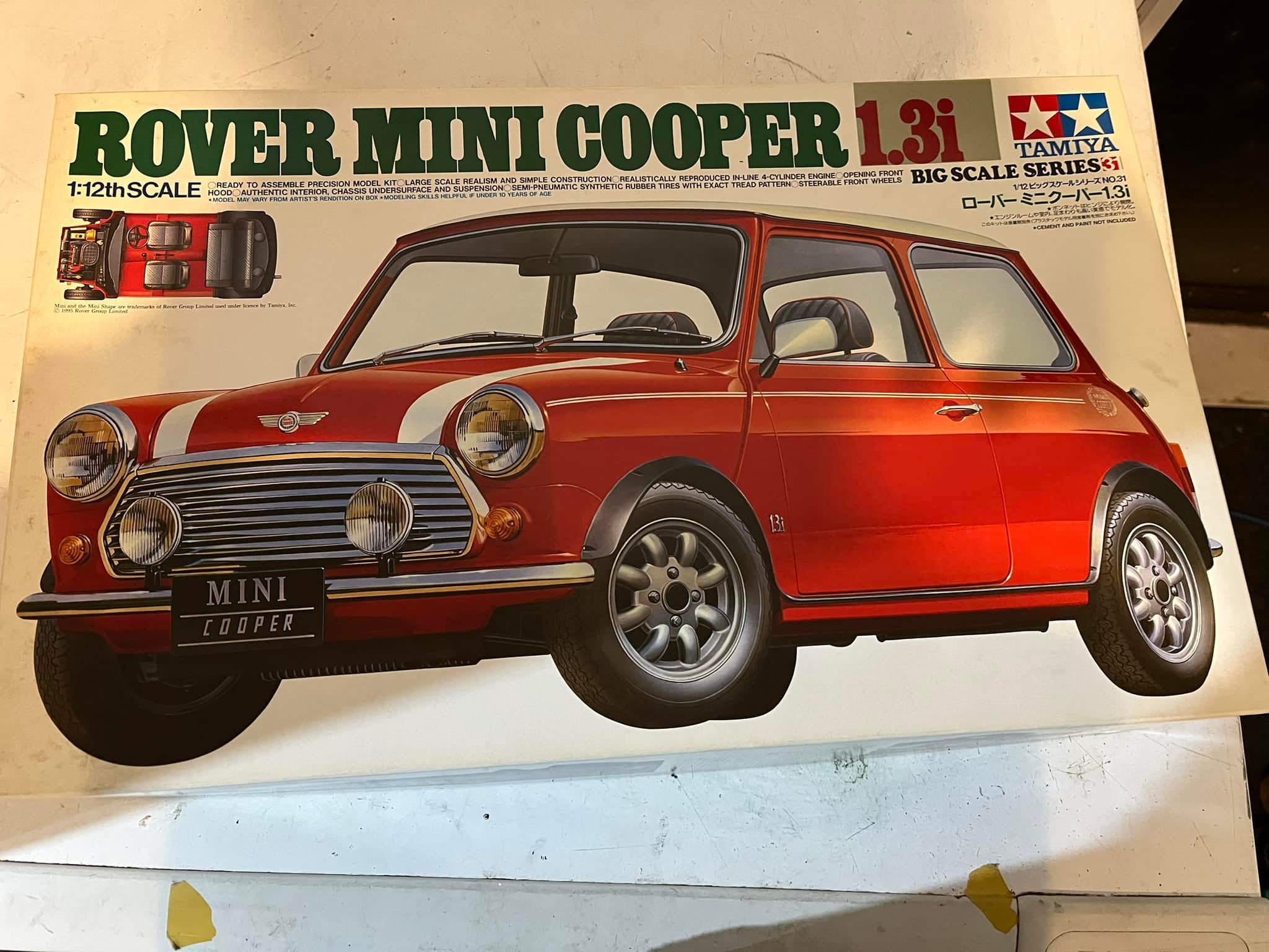 Tamiya 1/12 Mini Cooper 1.3l model kit returns with new updates