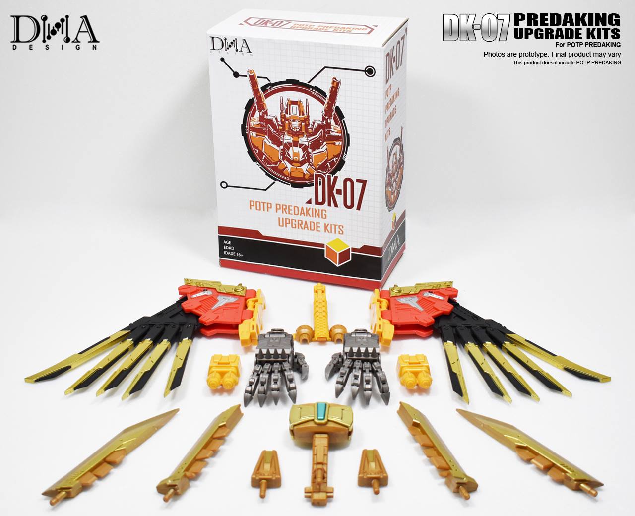 Hello Fans, Here is update of DK-07 Predaking upgrade kits. The