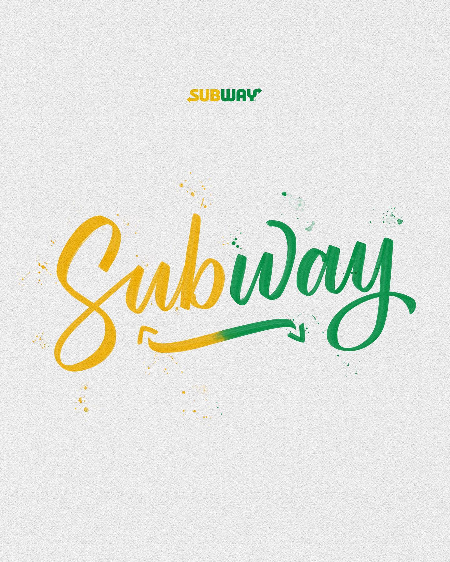 Ramon Maia - Logo do Subway como Lettering! 🥪🥙 ️... | Facebook