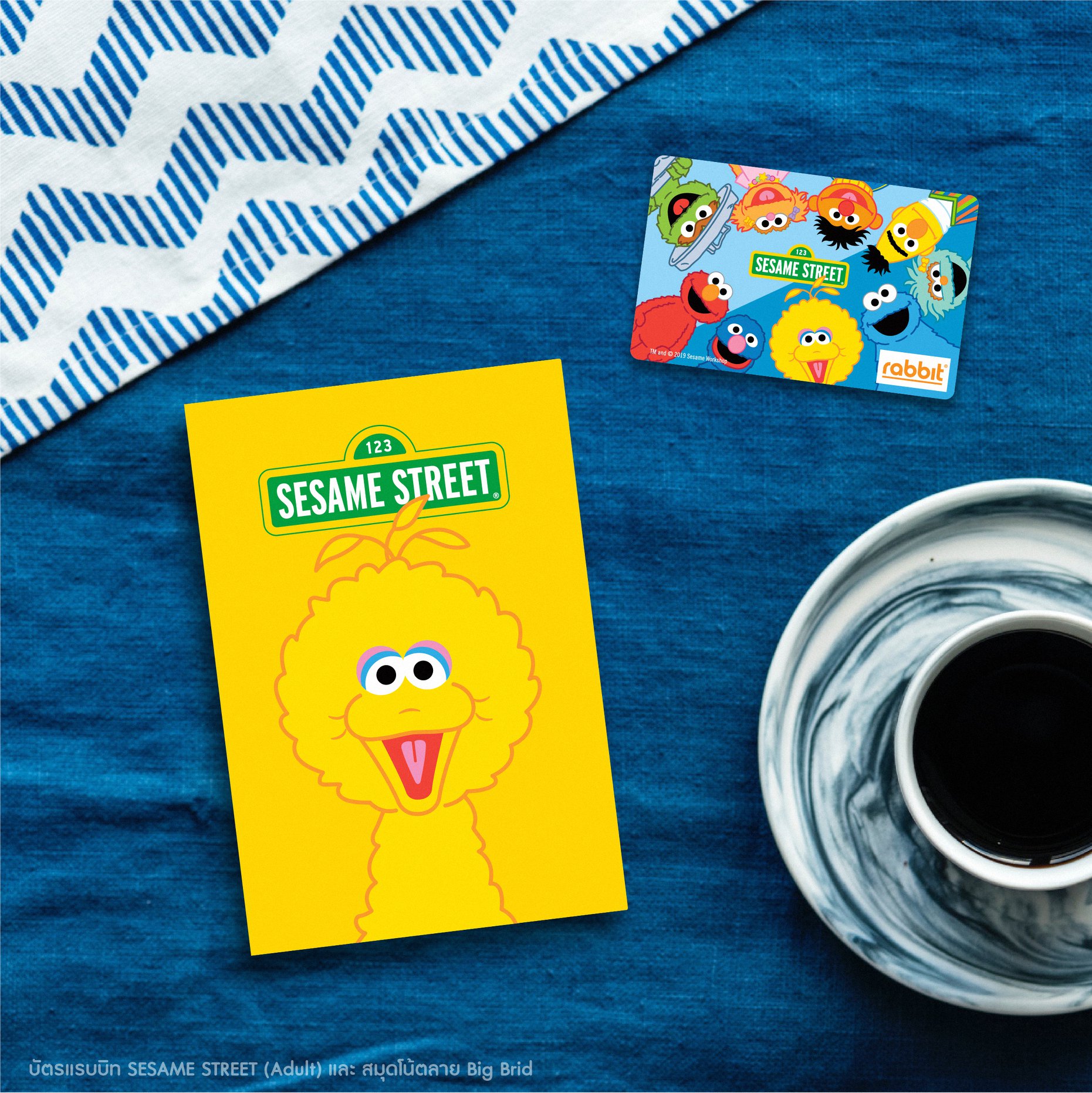 Rabbit Card - บัตรแรบบิท SESAME STREET สีน้ำเงิน สุดน่ารักกกก 1 เซต มา ...